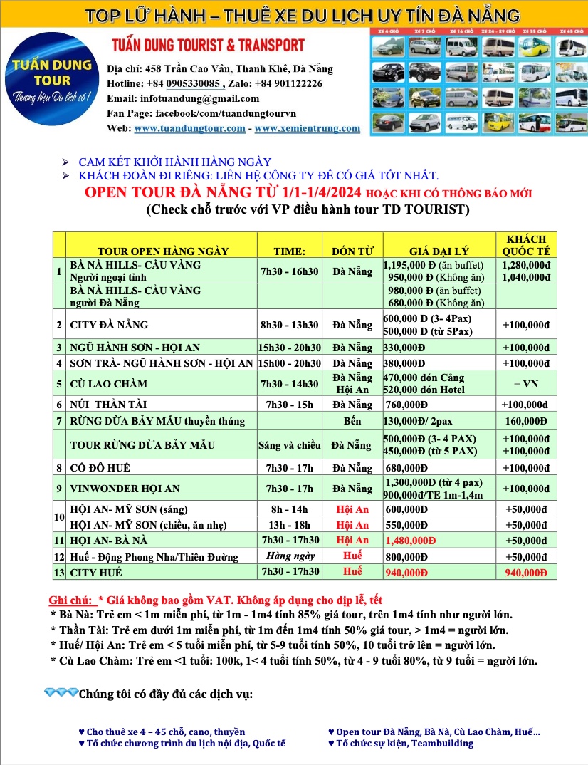 Tour Du Lịch Hot Trong Năm